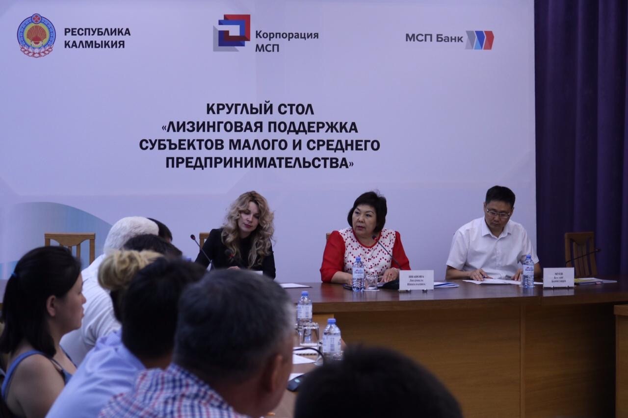 В Доме Правительства Республики Калмыкия прошло заседание круглого стола на тему: «Лизинговая поддержка субъектов МСП»